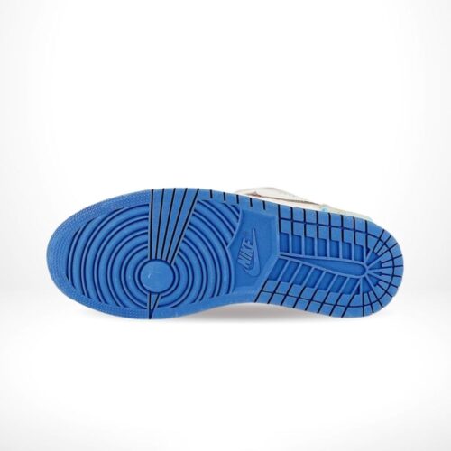 Bottom view of the custom Air Jordan 1 Low