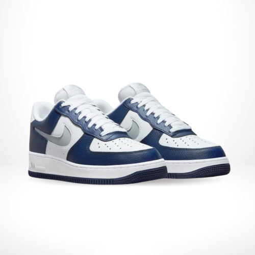 Angled front view of a full pair of Air Force 1