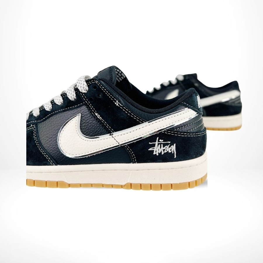 Nike SB Dunk Low X Stussy Black White - Image 6