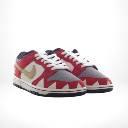Alternative view of Nike Dunk Low Grey Liminous Red White