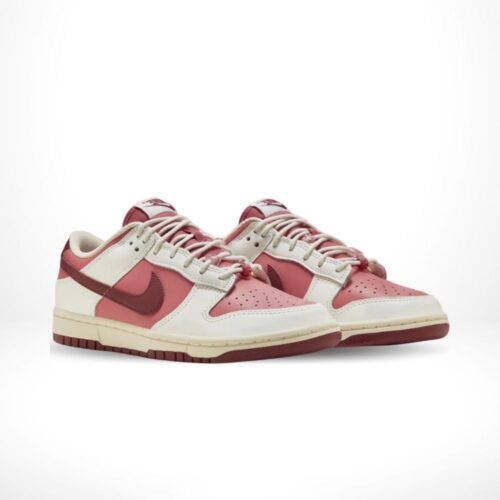 Angled front view of a full pair of Nike Dunk Low