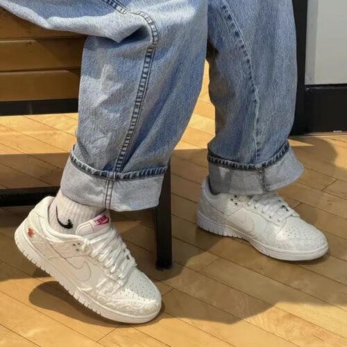 On-foot of the Air Nike Dunk Low