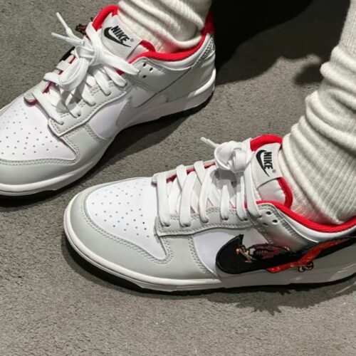 On-foot of the Air Nike Dunk Low
