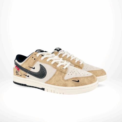 Alternative view of Nike SB Dunk Low Snake Year Limited Edition Beige Brown Hook