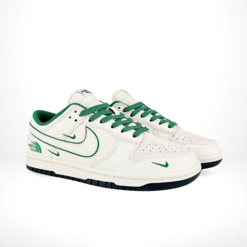 Alternative view of Nike SB Dunk Low X The North Face Green White