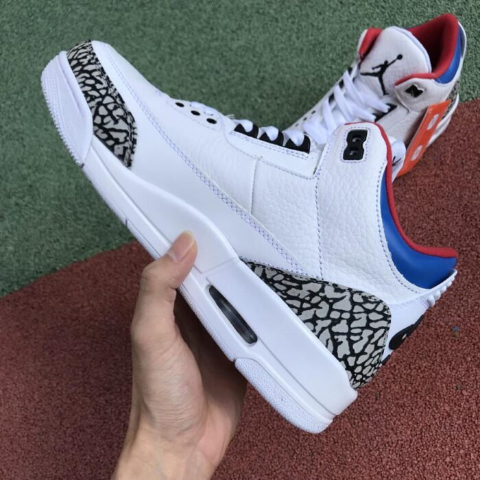 NIKE AIR JORDAN 3 RETRO SEOUL WHITE RED BLUE AV8370 100 - Image 13