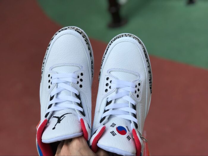 NIKE AIR JORDAN 3 RETRO SEOUL WHITE RED BLUE AV8370 100 - Image 15