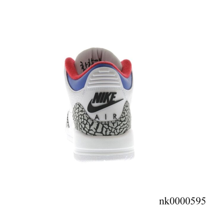 NIKE AIR JORDAN 3 RETRO SEOUL WHITE RED BLUE AV8370 100 - Image 4