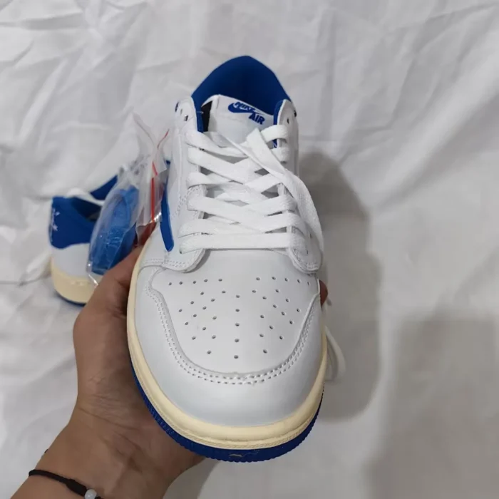 NIKE AIR JORDAN 1 LOW OG X TRAVIS SCOTT X FRAGMENT MILITARY BLUE DM7866 104 - Image 3