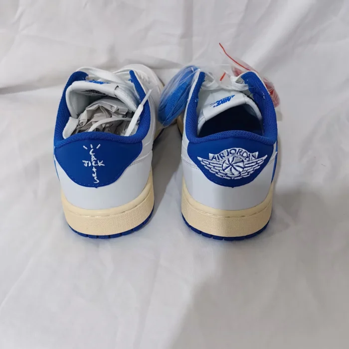 NIKE AIR JORDAN 1 LOW OG X TRAVIS SCOTT X FRAGMENT MILITARY BLUE DM7866 104 - Image 4