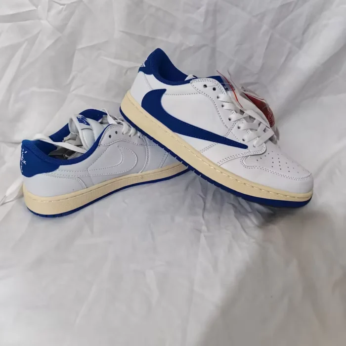 NIKE AIR JORDAN 1 LOW OG X TRAVIS SCOTT X FRAGMENT MILITARY BLUE DM7866 104 - Image 6