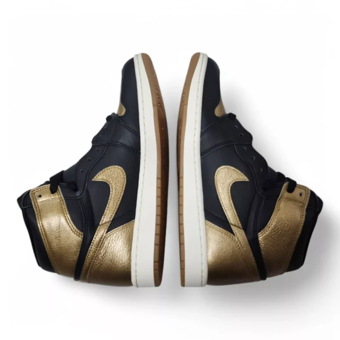 NIKE AIR JORDAN 1 HIGH OG BLACK GOLD DZ5485 071 - Image 5