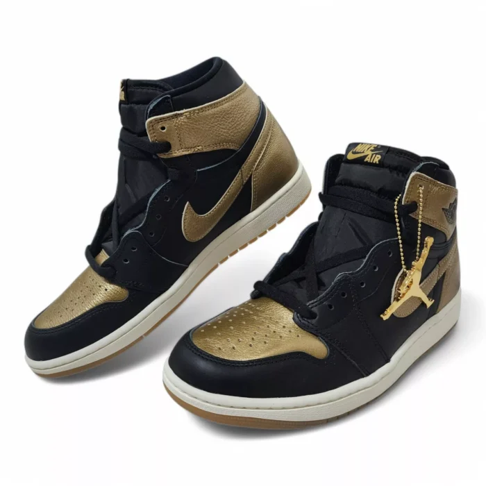 NIKE AIR JORDAN 1 HIGH OG BLACK GOLD DZ5485 071 - Image 3