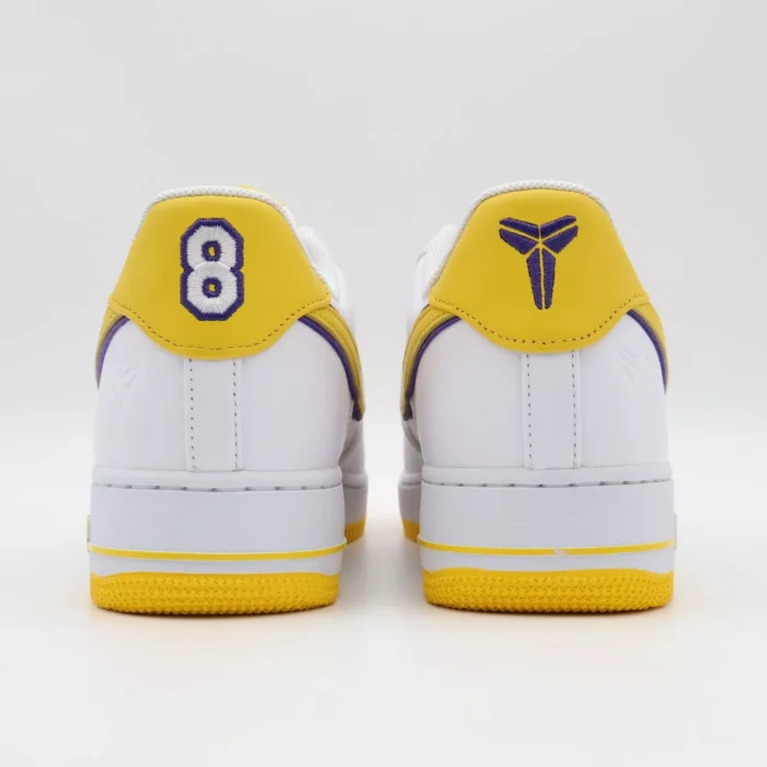 NIKE KOBE BRYANT X AIR FORCE 1 LOW LAKERS HOME VARSITY MAIZE FZ1151 100 - Image 7