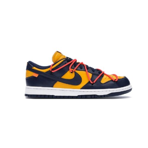 NIKE DUNK LOW OW UNIVERSITY GOLD MIDNIGHT NAVY CT0856 700 - Image 2