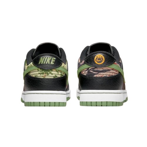 NIKE DUNK LOW SE MULTI CAMO BLACK MULTI OLIVE DH0957 100 - Image 5