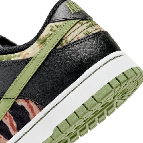 NIKE DUNK LOW SE MULTI CAMO BLACK MULTI OLIVE DH0957 100 - Image 8