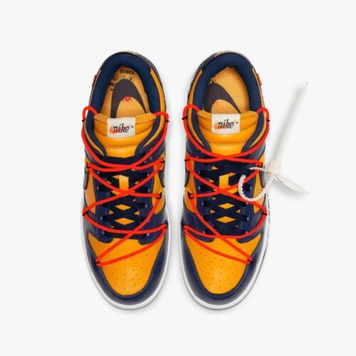 NIKE DUNK LOW OW UNIVERSITY GOLD MIDNIGHT NAVY CT0856 700 - Image 6