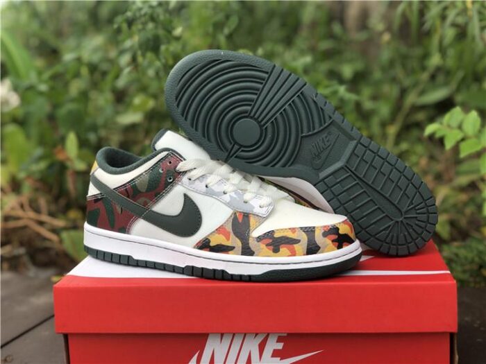 Dunk Low SE Sail Multi Camo Shoes Sneakers – nk0001710 - Image 6