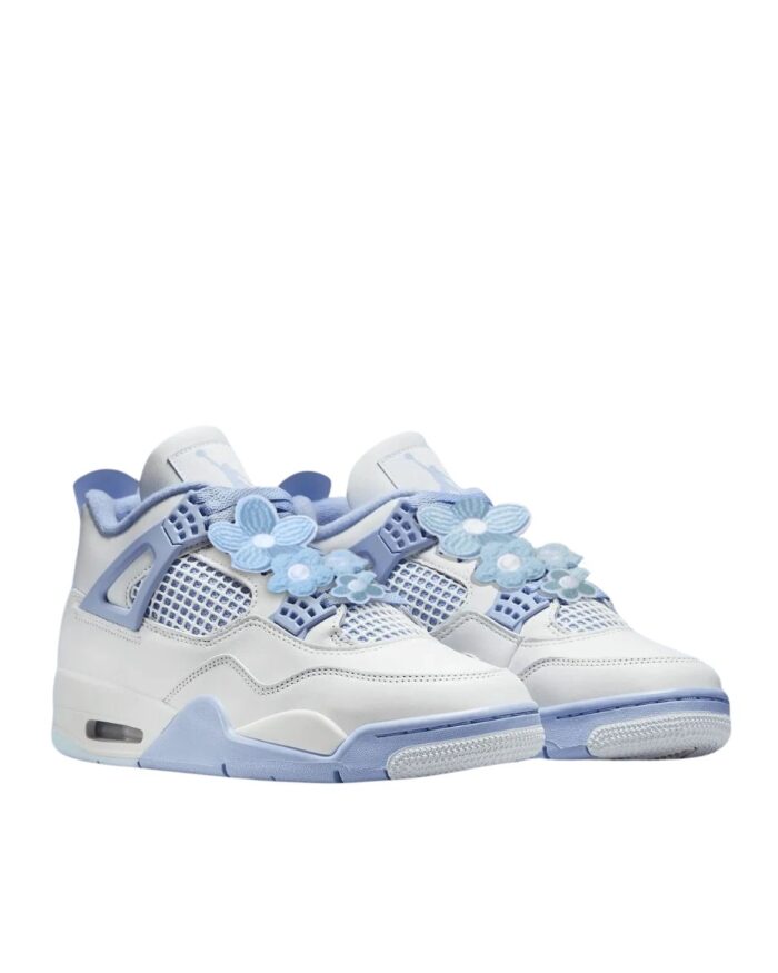 NIKE AIR JORDAN 4 FORGET ME NOT WHITE BLUE TINT OIL GREEN ALUMINUM HV0823 100