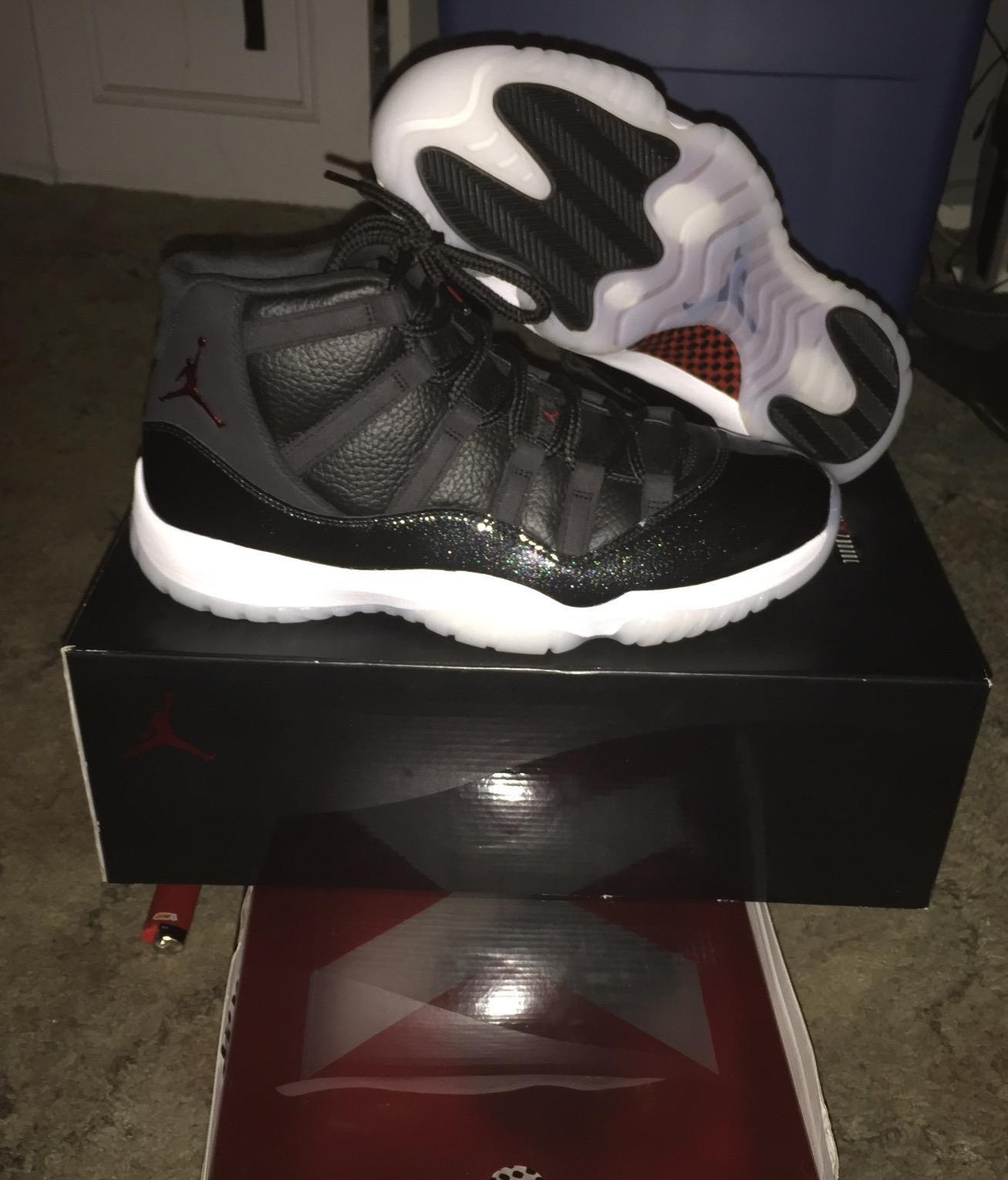 NIKE AIR JORDAN 11 72 10 BRED BLACK GYM RED WHITE ANTRACITE 378037 002 photo review