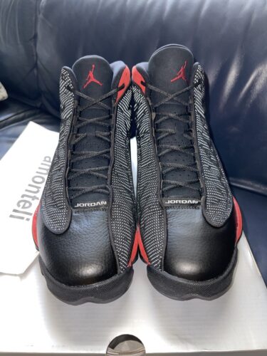 NIKE AIR JORDAN 13 RETRO BRED 2017 BLACK AND RED 414571 010 photo review