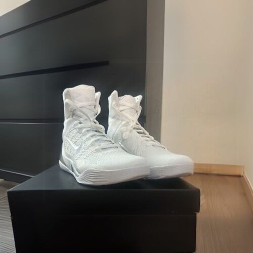 NIKE KOBE 9 ELITE HIGH PROTRO HALO WHITE BLACK FZ7335 100 photo review