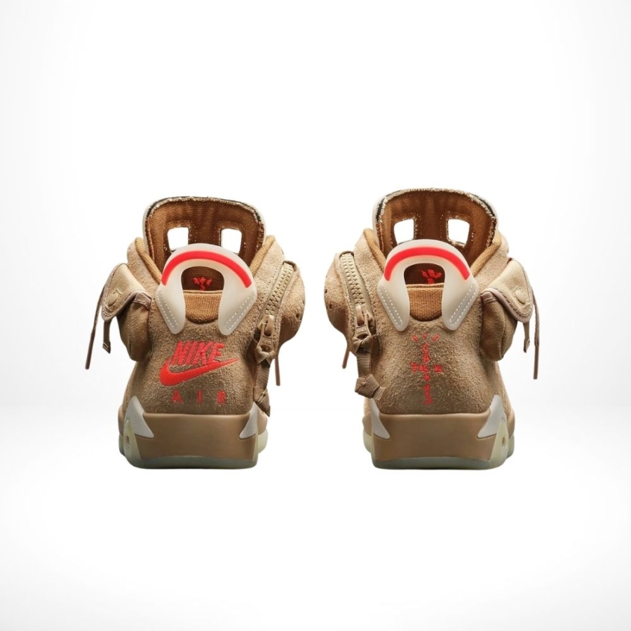 Rear view of the Air Jordan 6