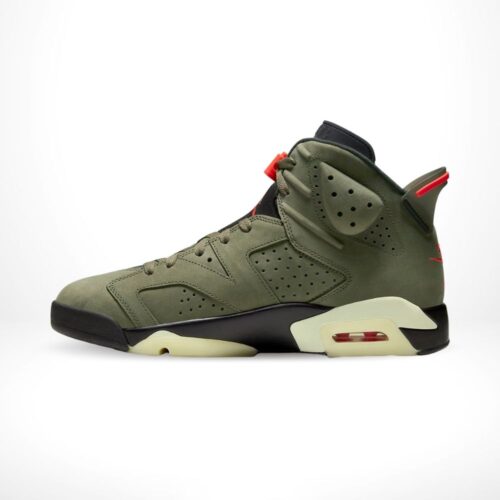 Medial side view of the Air Jordan 6