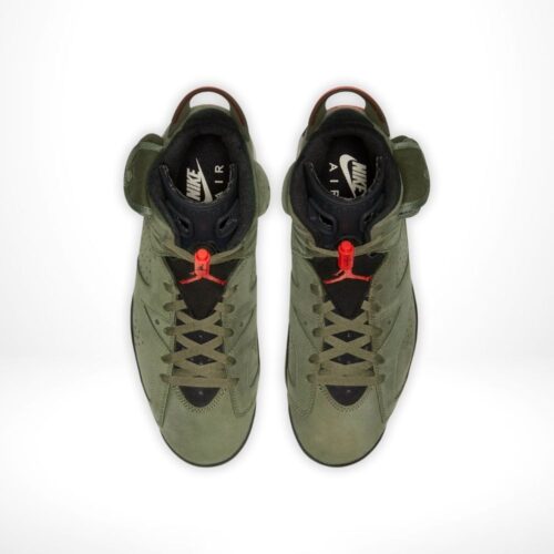 Top-down view of the Air Jordan 6