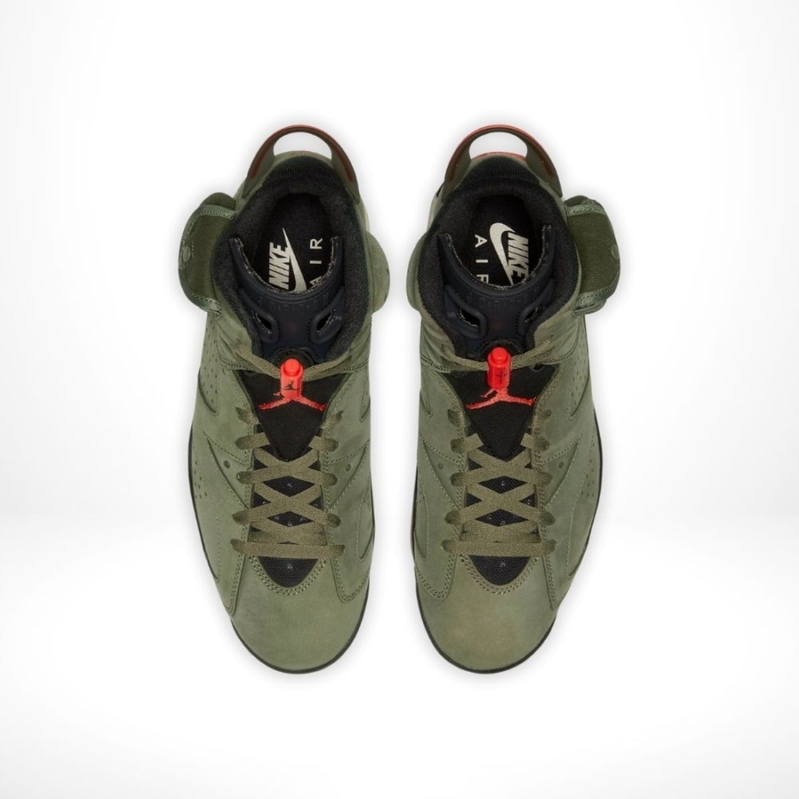 Top-down view of the Air Jordan 6