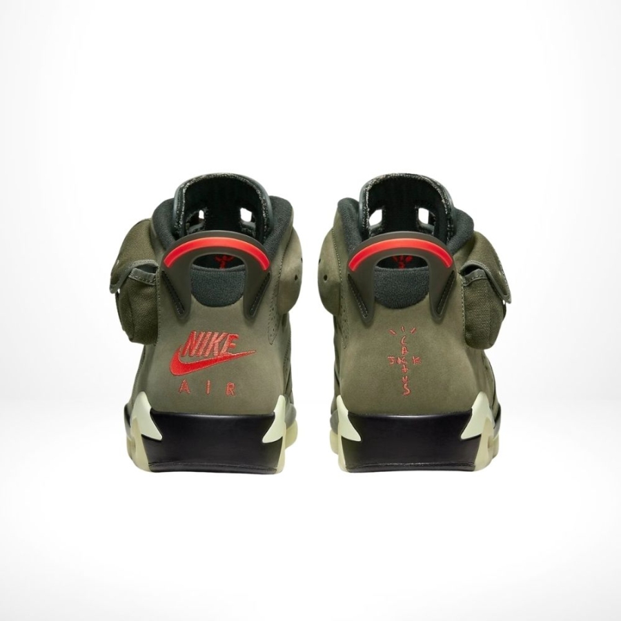 Rear view of the Air Jordan 6