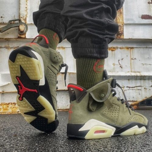 On-foot of the Air Jordan 6