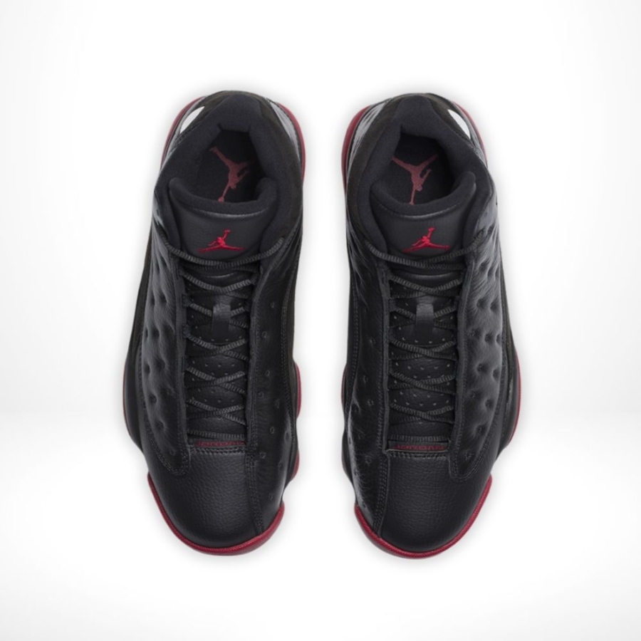 Top-down view of the Air Jordan 13