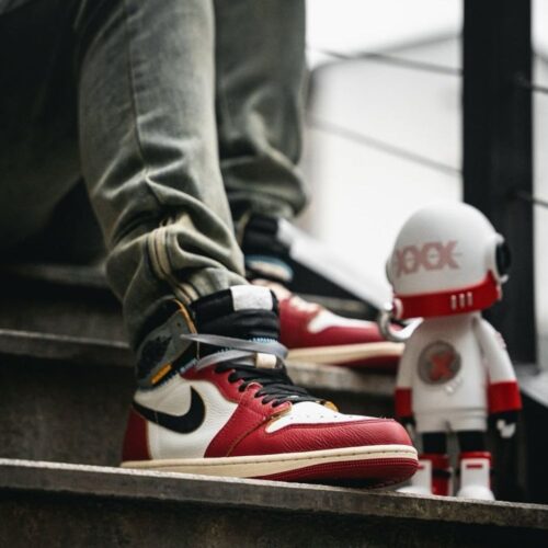 On-foot of the Air Jordan 1