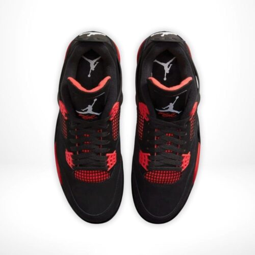 Top-down view of the Air Jordan 4
