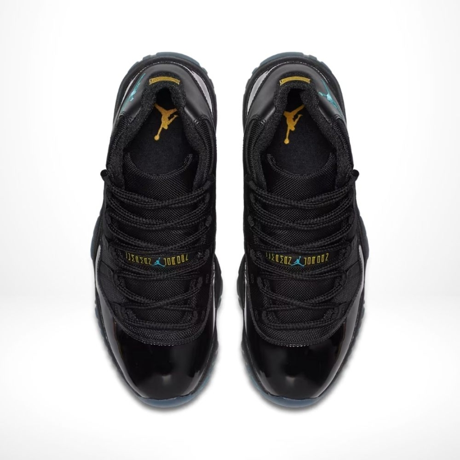 Top-down view of the Air Jordan 11