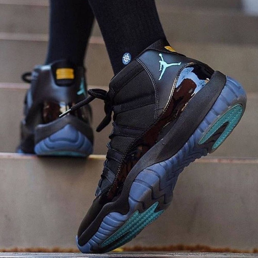 On-foot of the Air Jordan 11