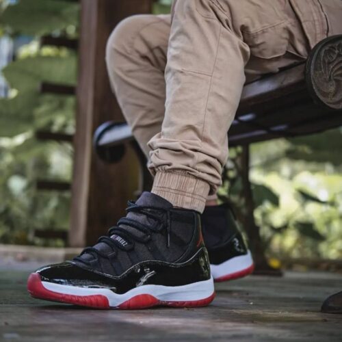On-foot of the Air Jordan 11