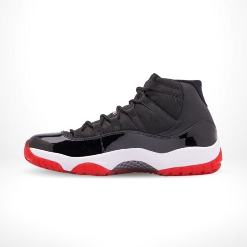 Medial side view of the Air Jordan 11