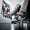 On-foot of the Air Nike Dunk Low