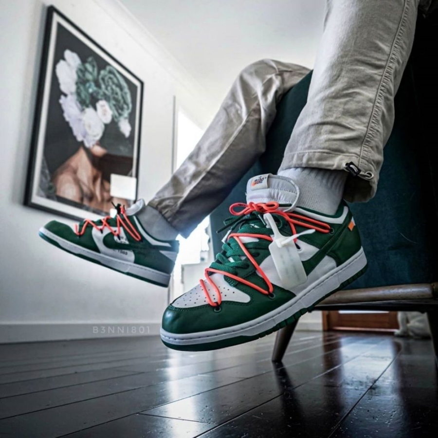 On-foot of the Air Nike Dunk Low