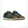 Angled front view of a full pair of Nike Dunk Low