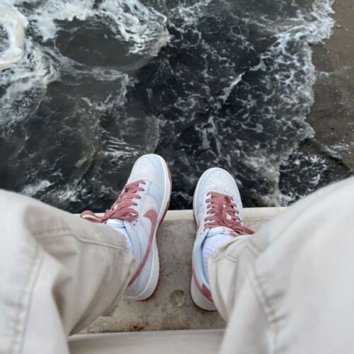 On-foot of the Air Nike Dunk Low