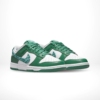 Angled front view of a full pair of Nike Dunk Low
