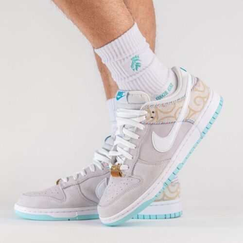 On-foot of the Air Nike Dunk Low
