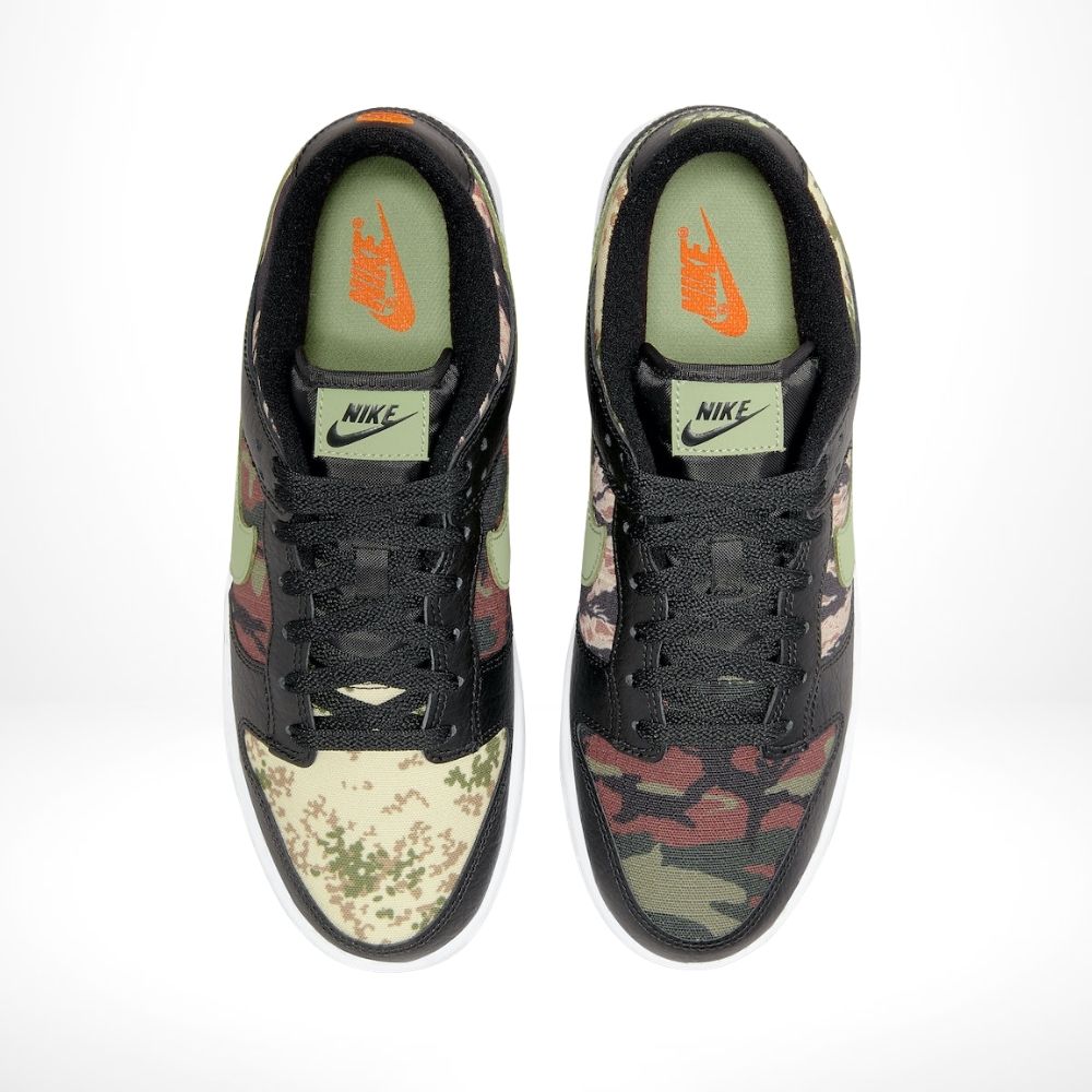 Top-down view of the Nike Dunk Low