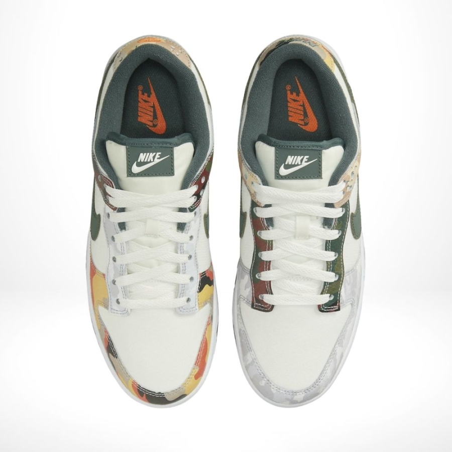 Top-down view of the Nike Dunk Low