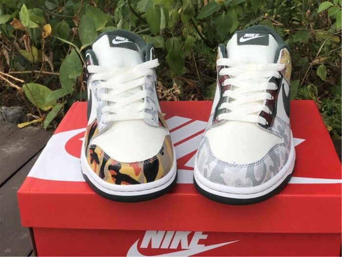 Dunk Low SE Sail Multi Camo Shoes Sneakers – nk0001710 - Image 8