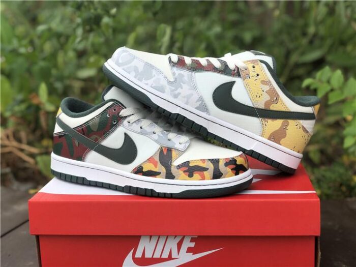 Dunk Low SE Sail Multi Camo Shoes Sneakers – nk0001710 - Image 9